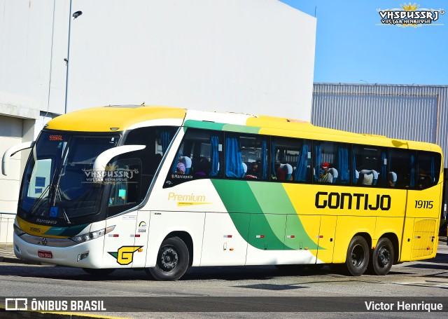 Empresa Gontijo de Transportes 19115 na cidade de Rio de Janeiro, Rio de Janeiro, Brasil, por Victor Henrique. ID da foto: 11258049.