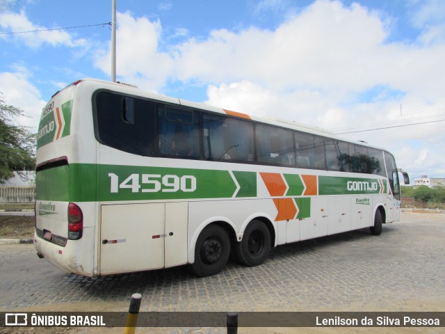 Empresa Gontijo de Transportes 14590 na cidade de Caruaru, Pernambuco, Brasil, por Lenilson da Silva Pessoa. Número da foto: #11258488.