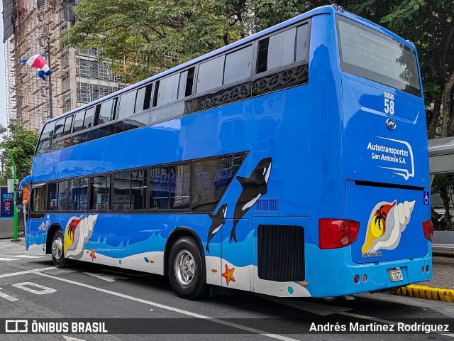 Autotransportes San Antonio 58 na cidade de Catedral, San José, San José, Costa Rica, por Andrés Martínez Rodríguez. ID da foto: 11258346.