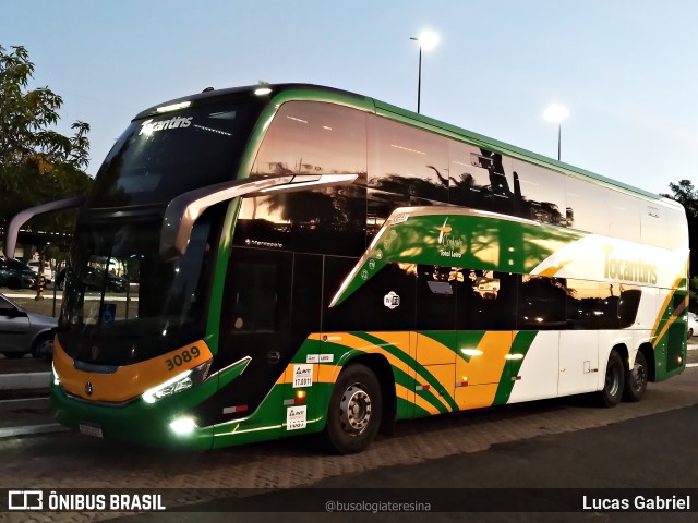 Tocantins Transportes e Turismo 3089 na cidade de Teresina, Piauí, Brasil, por Lucas Gabriel. ID da foto: 11260375.