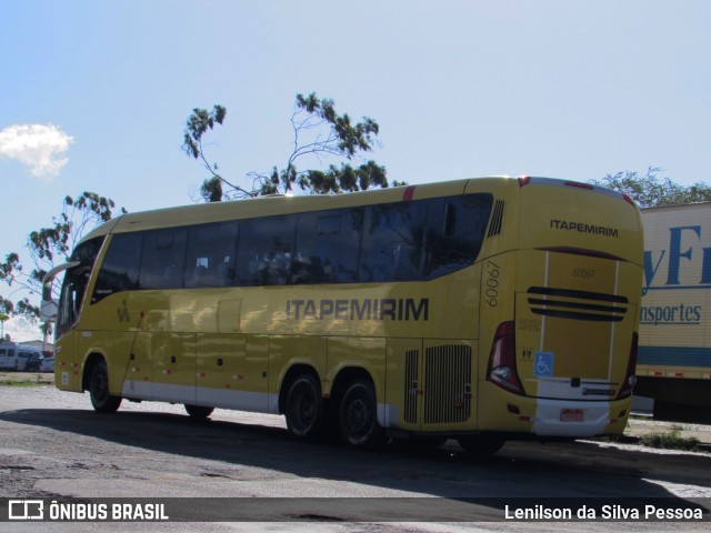 Viação Itapemirim 60067 na cidade de Caruaru, Pernambuco, Brasil, por Lenilson da Silva Pessoa. ID da foto: 11260188.