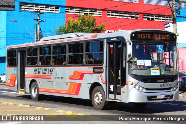 Viação Resendense RJ 192.007 na cidade de Volta Redonda, Rio de Janeiro, Brasil, por Paulo Henrique Pereira Borges. Número da foto: #11259956.