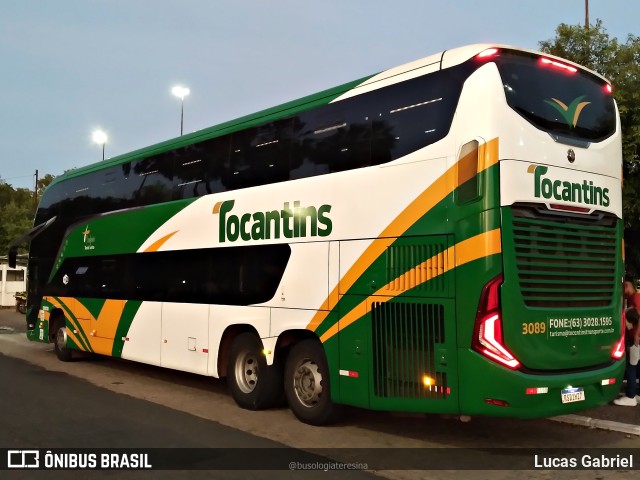 Tocantins Transportes e Turismo 3089 na cidade de Teresina, Piauí, Brasil, por Lucas Gabriel. ID da foto: 11260379.