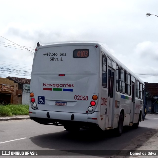 Consórcio Navegantes - 02 > Viação São Jorge > Transurb Transporte Urbano 02068 na cidade de João Pessoa, Paraíba, Brasil, por Daniel da Silva. Número da foto: #11261648.
