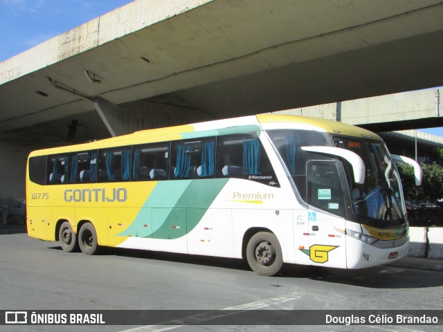 Empresa Gontijo de Transportes 18775 na cidade de Belo Horizonte, Minas Gerais, Brasil, por Douglas Célio Brandao. ID da foto: 11262663.