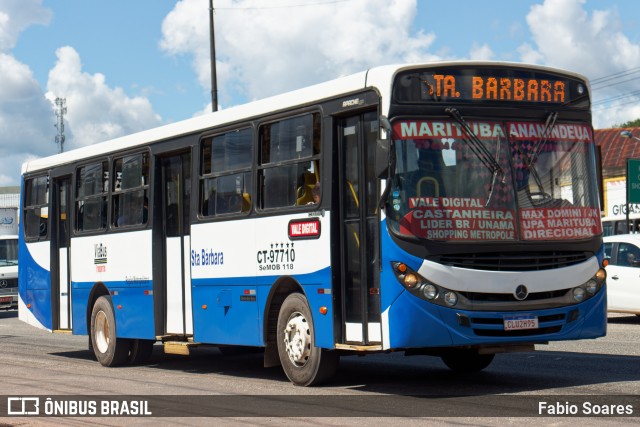 ViaBus Transportes CT-97710 na cidade de Ananindeua, Pará, Brasil, por Fabio Soares. ID da foto: 11260979.