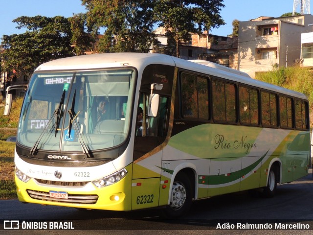 Rio Negro Fretamento e Turismo 62322 na cidade de Belo Horizonte, Minas Gerais, Brasil, por Adão Raimundo Marcelino. ID da foto: 11262802.