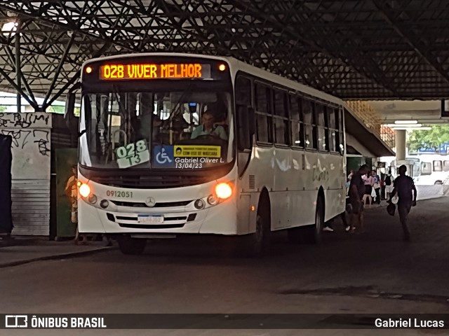 Auto Ônibus Líder 0912051 na cidade de Manaus, Amazonas, Brasil, por Gabriel Lucas. Número da foto: #11261631.