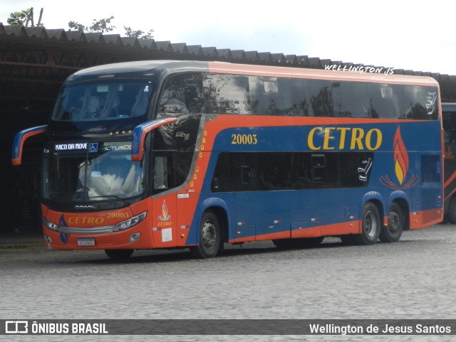 Viação Cetro 20003 na cidade de Vitória da Conquista, Bahia, Brasil, por Wellington de Jesus Santos. ID da foto: 11262749.