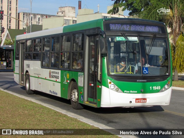 Viação Santa Brígida 1 1949 na cidade de São Paulo, São Paulo, Brasil, por Henrique Alves de Paula Silva. Número da foto: #11261228.