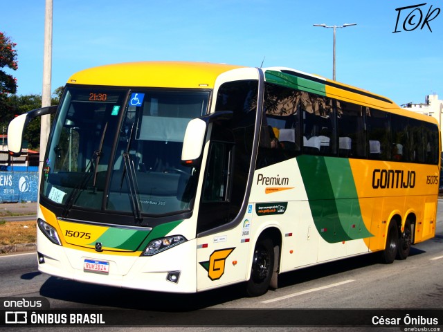 Empresa Gontijo de Transportes 15075 na cidade de Belo Horizonte, Minas Gerais, Brasil, por César Ônibus. ID da foto: 11261831.