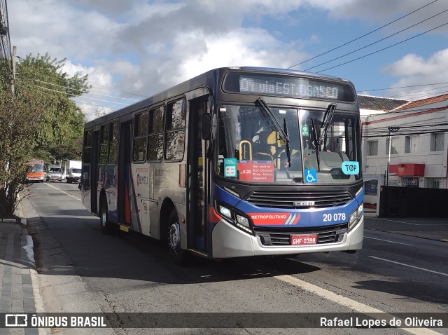 Auto Viação Urubupungá 20.078 na cidade de São Paulo, São Paulo, Brasil, por Rafael Lopes de Oliveira. Número da foto: #11262800.