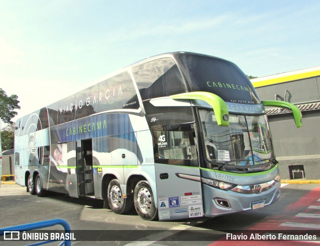 Viação Garcia 86026 na cidade de Sorocaba, São Paulo, Brasil, por Flavio Alberto Fernandes. Número da foto: #11264620.