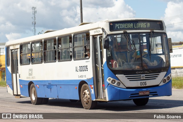 Auto Viação Monte Cristo AL-00005 na cidade de Ananindeua, Pará, Brasil, por Fabio Soares. ID da foto: 11263689.