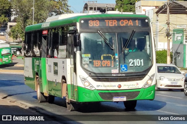 Rápido Cuiabá Transporte Urbano 2101 na cidade de Cuiabá, Mato Grosso, Brasil, por Leon Gomes. Número da foto: #11264342.