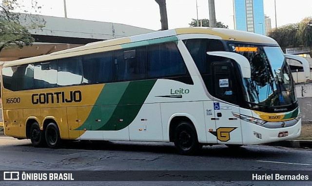 Empresa Gontijo de Transportes 16500 na cidade de Belo Horizonte, Minas Gerais, Brasil, por Hariel Bernades. ID da foto: 11265670.