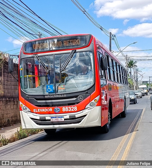Viação Novo Retiro 88328 na cidade de Contagem, Minas Gerais, Brasil, por Juliano Felipe. Número da foto: #11264486.