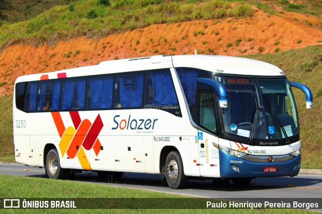 Solazer Transportes e Turismo 3250 na cidade de Aparecida, São Paulo, Brasil, por Paulo Henrique Pereira Borges. Número da foto: #11264609.