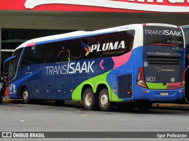 Trans Isaak Turismo 1403 na cidade de Formiga, Minas Gerais, Brasil, por Igor Policarpo. ID da foto: 11264823.