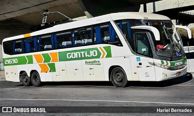 Empresa Gontijo de Transportes 21630 na cidade de Belo Horizonte, Minas Gerais, Brasil, por Hariel Bernades. ID da foto: 11265431.