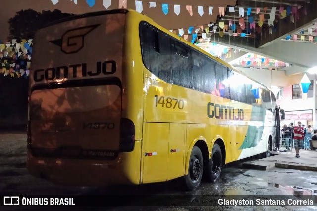 Empresa Gontijo de Transportes 14870 na cidade de Estância, Sergipe, Brasil, por Gladyston Santana Correia. Número da foto: #11263693.
