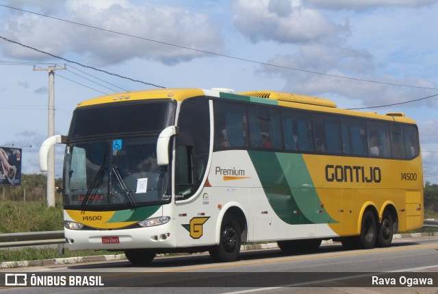 Empresa Gontijo de Transportes 14500 na cidade de Vitória da Conquista, Bahia, Brasil, por Rava Ogawa. ID da foto: 11323155.