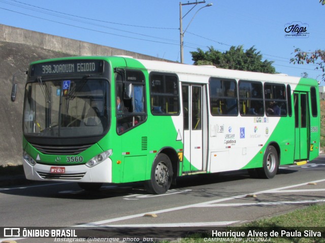 Padova Coletivos 3560 na cidade de Campinas, São Paulo, Brasil, por Henrique Alves de Paula Silva. Número da foto: #11324688.