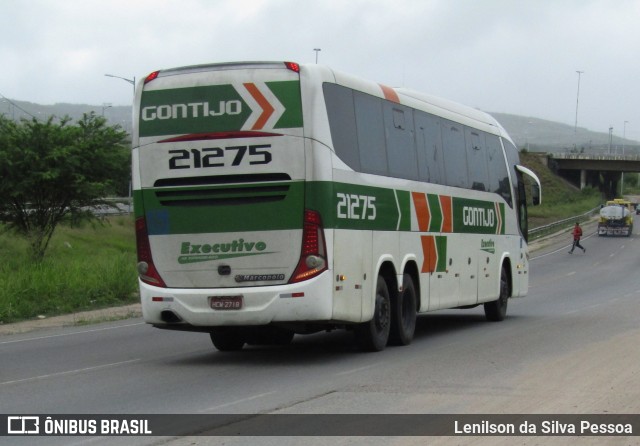 Empresa Gontijo de Transportes 21275 na cidade de Caruaru, Pernambuco, Brasil, por Lenilson da Silva Pessoa. ID da foto: 11324058.