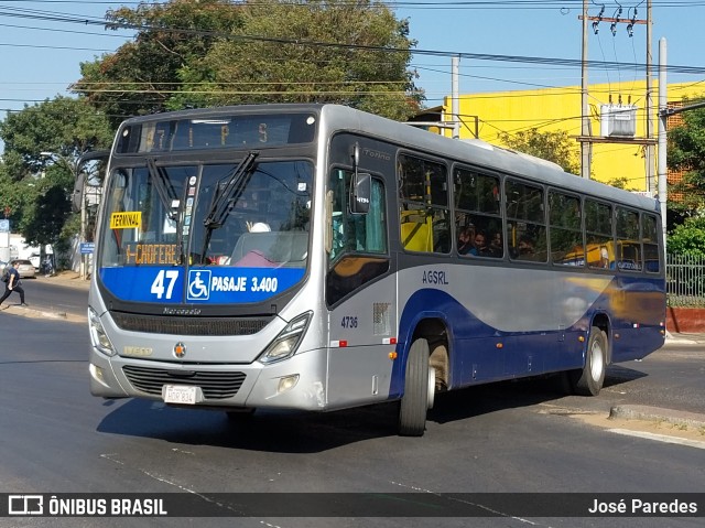 Automotores Guarani S.R.L. - Linea 47 4736 na cidade de Ñemby, Central, Paraguai, por José Paredes. Número da foto: #11322482.