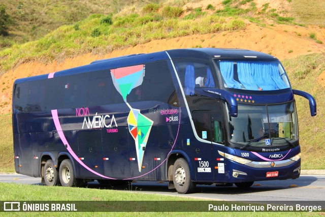 Nova América Turismo 1500 na cidade de Aparecida, São Paulo, Brasil, por Paulo Henrique Pereira Borges. Número da foto: #11323960.