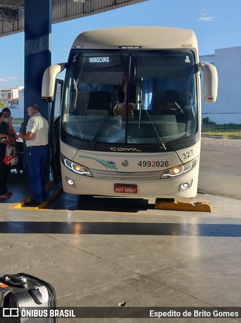 Viação Pernambucana Transporte e Turismo 327 na cidade de Petrolina, Pernambuco, Brasil, por Espedito de Brito Gomes. ID da foto: 11324366.