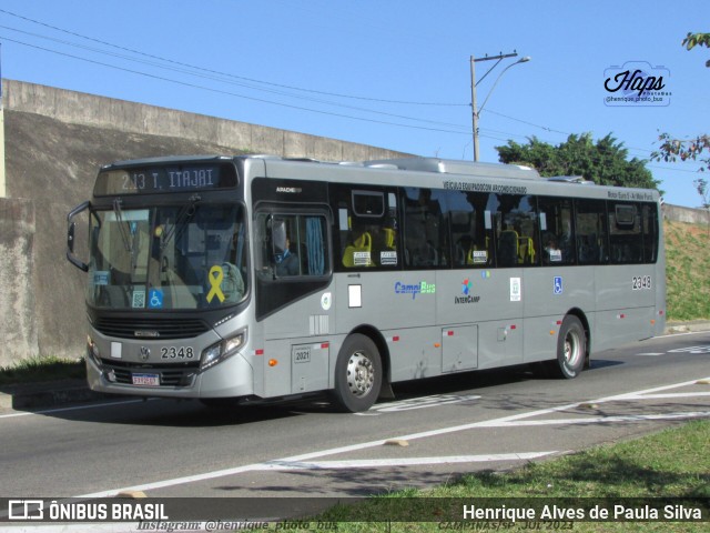 Expresso CampiBus 2348 na cidade de Campinas, São Paulo, Brasil, por Henrique Alves de Paula Silva. Número da foto: #11324737.