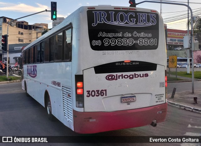 JR Log Bus 30361 na cidade de Cariacica, Espírito Santo, Brasil, por Everton Costa Goltara. ID da foto: 11322836.