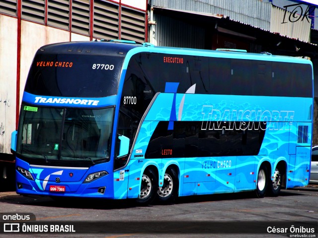 Transnorte - Transporte e Turismo Norte de Minas 87700 na cidade de Belo Horizonte, Minas Gerais, Brasil, por César Ônibus. Número da foto: #11324570.