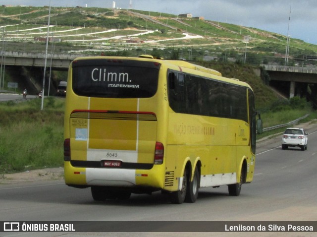 Viação Itapemirim 8645 na cidade de Caruaru, Pernambuco, Brasil, por Lenilson da Silva Pessoa. Número da foto: #11324308.