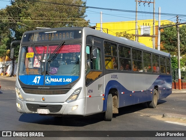 Automotores Guarani S.R.L. - Linea 47 4714 na cidade de Ñemby, Central, Paraguai, por José Paredes. Número da foto: #11322481.