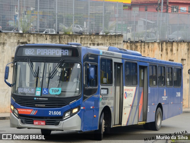 Viação Osasco 21.606 na cidade de Osasco, São Paulo, Brasil, por Murilo da Silva. ID da foto: 11322522.