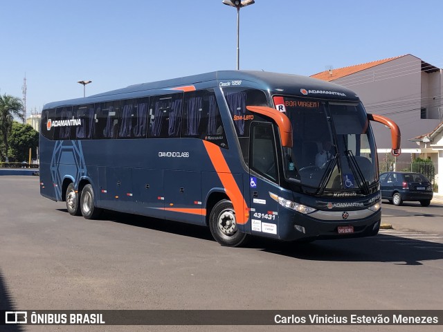 Expresso Adamantina 431431 na cidade de Osvaldo Cruz, São Paulo, Brasil, por Carlos Vinicius Estevão Menezes. Número da foto: #11323008.