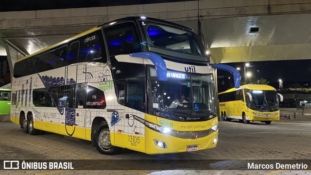 UTIL - União Transporte Interestadual de Luxo 13105 na cidade de Belo Horizonte, Minas Gerais, Brasil, por Marcos Demetrio. Número da foto: #11345512.