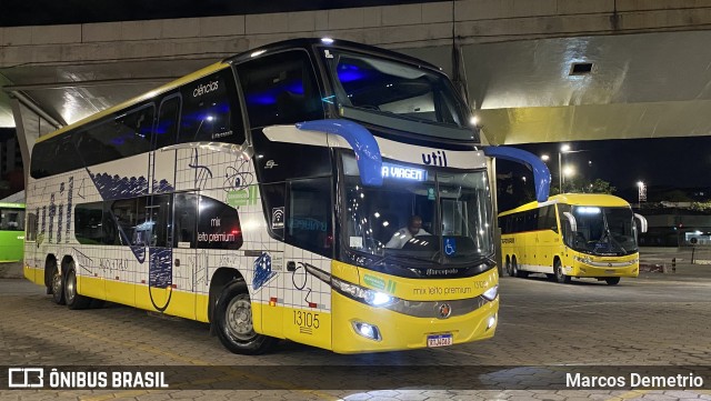 UTIL - União Transporte Interestadual de Luxo 13105 na cidade de Belo Horizonte, Minas Gerais, Brasil, por Marcos Demetrio. ID da foto: 11345512.