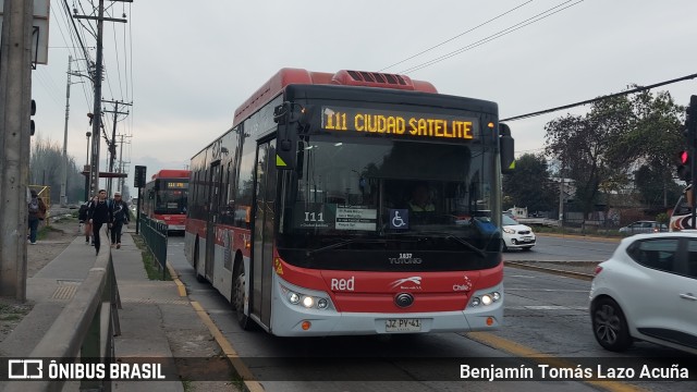 Buses Vule 1837 na cidade de Maipú, Santiago, Metropolitana de Santiago, Chile, por Benjamín Tomás Lazo Acuña. ID da foto: 11346318.