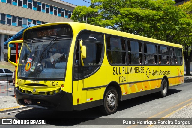 Viação Sul Fluminense 1124 na cidade de Volta Redonda, Rio de Janeiro, Brasil, por Paulo Henrique Pereira Borges. Número da foto: #11347554.