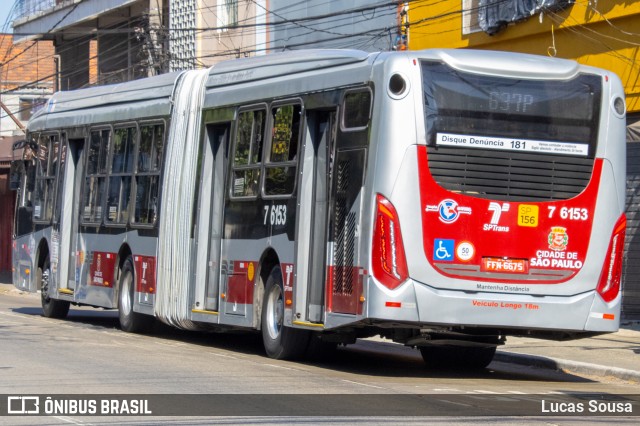 Viação Gatusa Transportes Urbanos 7 6153 na cidade de São Paulo, São Paulo, Brasil, por Lucas Sousa. ID da foto: 11346549.