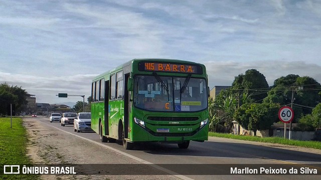 Transportes Santo Antônio RJ 161.183 na cidade de Magé, Rio de Janeiro, Brasil, por Marllon Peixoto da Silva. ID da foto: 11347442.