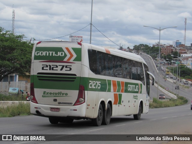 Empresa Gontijo de Transportes 21275 na cidade de Caruaru, Pernambuco, Brasil, por Lenilson da Silva Pessoa. ID da foto: 11346739.