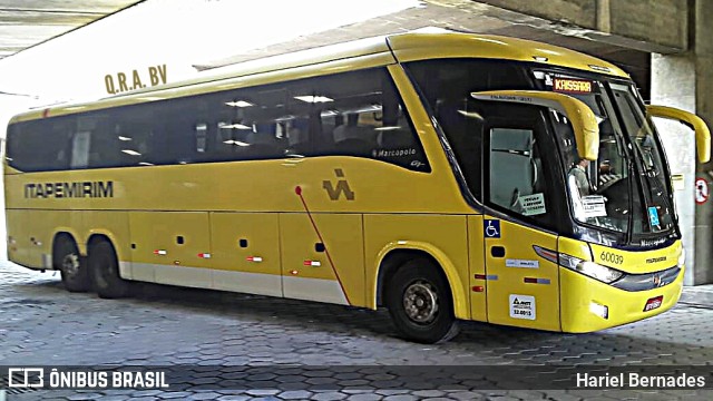 Viação Itapemirim 60039 na cidade de Belo Horizonte, Minas Gerais, Brasil, por Hariel Bernades. ID da foto: 11346948.