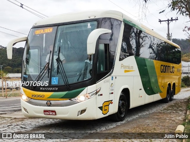 Empresa Gontijo de Transportes 19060 na cidade de Juiz de Fora, Minas Gerais, Brasil, por Juan Pablo. ID da foto: 11347157.