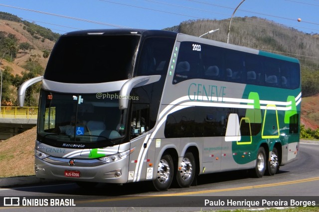 Santa Luzia Transporte e Turismo - Geneve Turismo 2023 na cidade de Aparecida, São Paulo, Brasil, por Paulo Henrique Pereira Borges. ID da foto: 11347407.