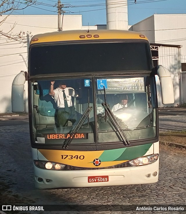 Empresa Gontijo de Transportes 17340 na cidade de Juiz de Fora, Minas Gerais, Brasil, por Antônio Carlos Rosário. ID da foto: 11349300.