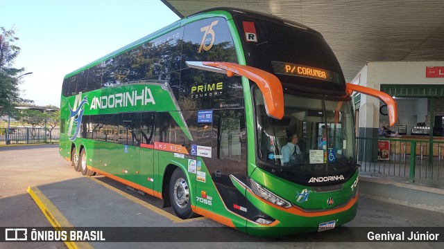 Empresa de Transportes Andorinha 7055 na cidade de Corumbá, Mato Grosso do Sul, Brasil, por Genival Júnior. ID da foto: 11350543.